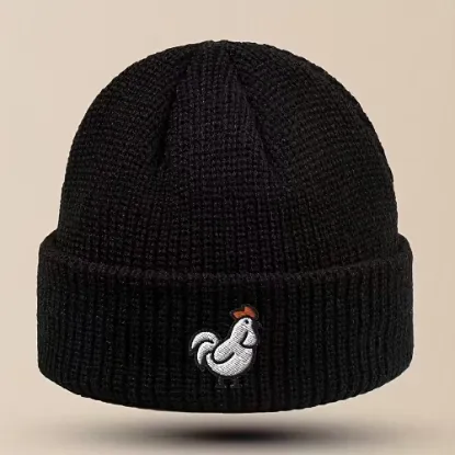 Image de Bonnet tricot noir automne hiver