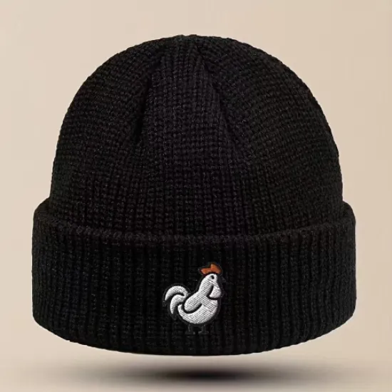 Image de Bonnet tricot noir automne hiver