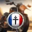 Image de Autocollant rond croix de Lorraine