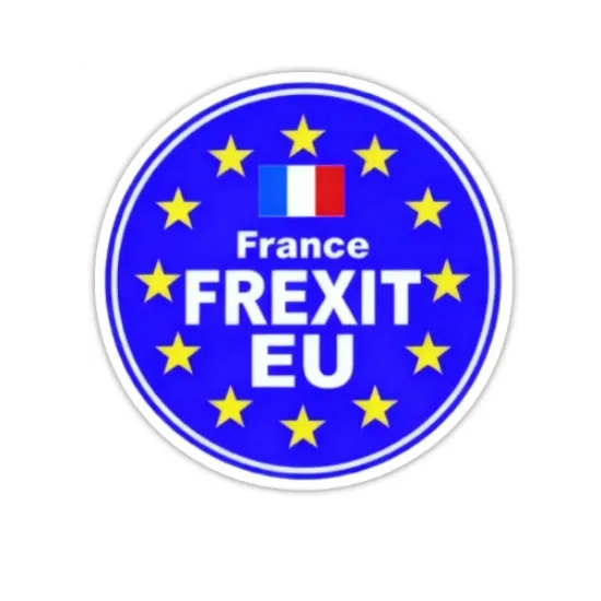 Image de Autocollant Frexit Rond 8 cm