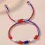 Image de Bracelet en corde bleu blan rouge